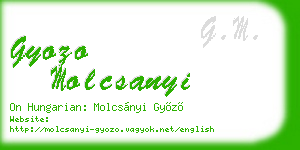 gyozo molcsanyi business card