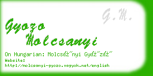 gyozo molcsanyi business card